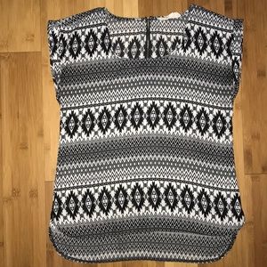 Pink Rose Patterned Top